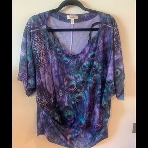 DressBarn plus size butterfly sleeves top- 1X